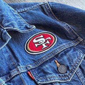 Vintage 49er Levi's Blue Denim Jacket with Patch 0200